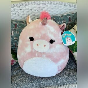 NWT Squishmallows LIEL Unicorn Pig 16” Original Tags Super Cute Pink Kellytoy